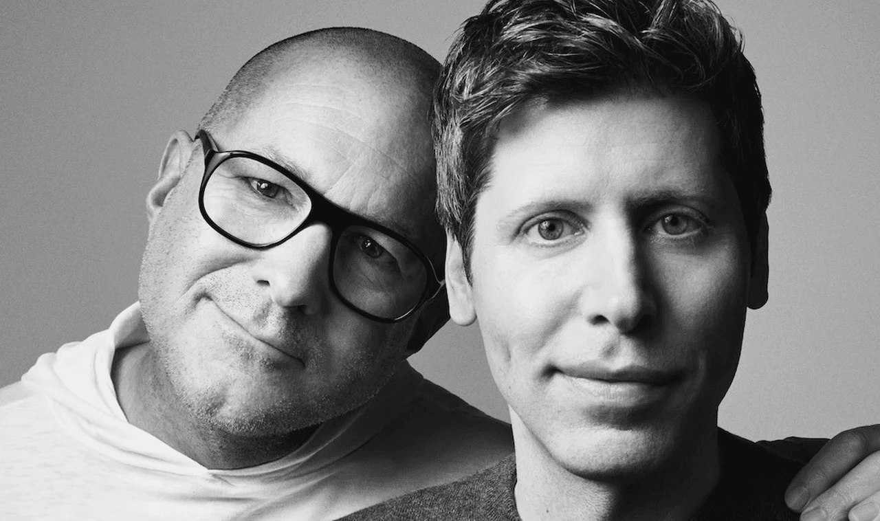 Image of Sam Altman and Jony Ive